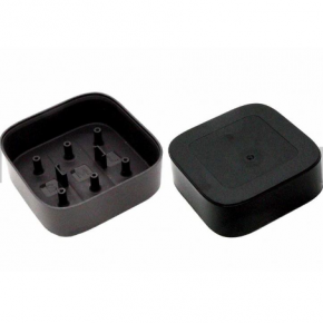 Black POM plastic injection parts 