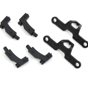 Black PA66 plastic injection parts