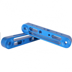 Blue andized aluminum part