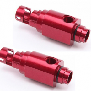 Red anodize aluminum turning part